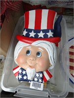 Uncle Sam 4th Indoor Decor / Ceramic