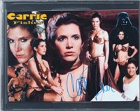 Carrie Fisher Signed Photo Autographed BAS Slabbed