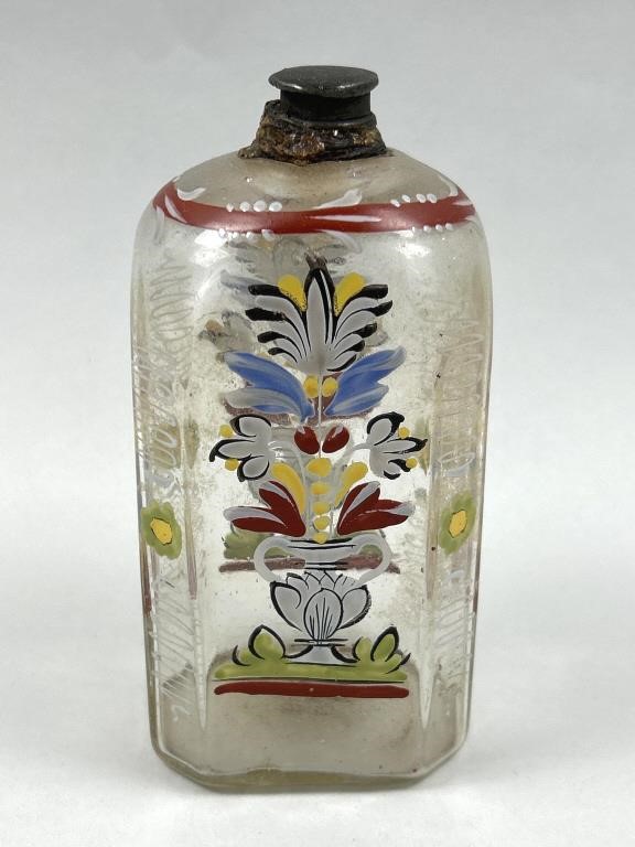 Early Steigle Blown Glass Bottle.