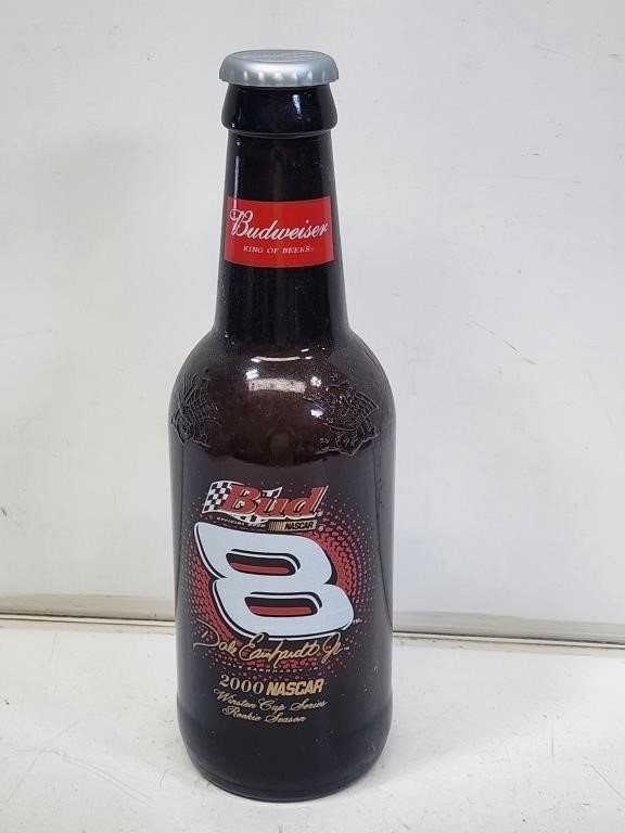 Glass Budweiser Earnhardt Beer Bottle