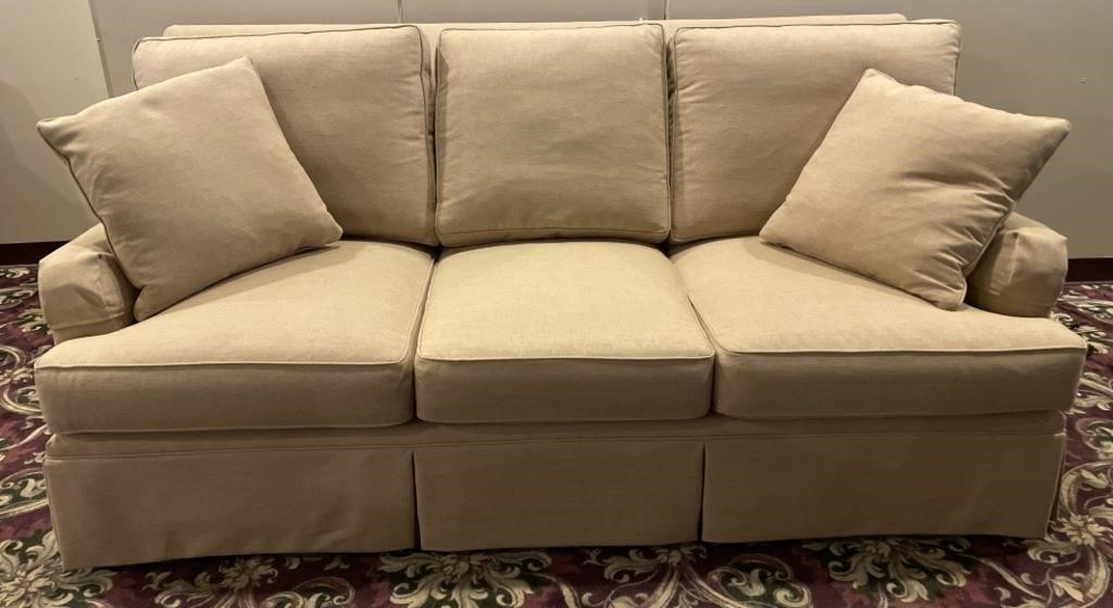 Henredon Taupe Upholstery Collection Sofa