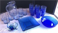 Collection of Blue Glassware