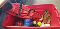 Box Lot Of Assorted Sports Gear