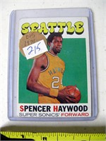1971 Topps Card #20 Spencer Haywood