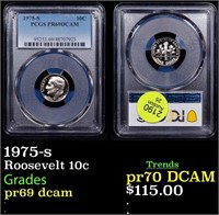 Proof PCGS 1975-s Roosevelt Dime 10c Graded pr69 d