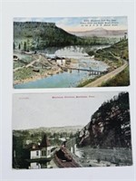 1909 Train Railroad Handcolored PCs