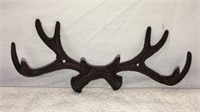 Cast Iron Antlers Coat Hat Hook Rack