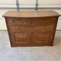 Antique Oak 3 Drawer Cabinet / Washstand
