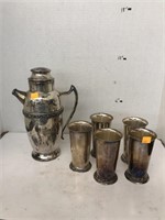 Silver Cups & Teapot