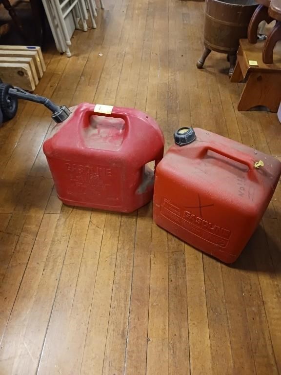 2 - 5 GAL PLASTIC FUEL TANKS