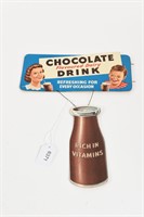 CHOCOLATE DRINK HIGH IN VITAMINS DANGLER