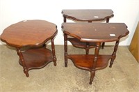 3 Wooden Tables