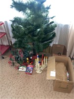 Christmas decorations and Christmas tree