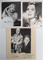 Lot of 3 Signed Photographs