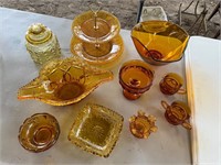 Amber Depression Glass