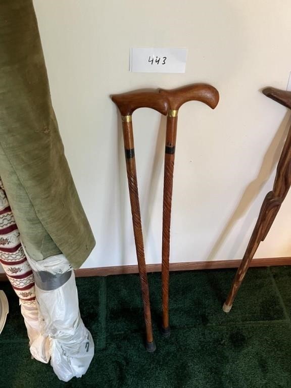 SET OF 2 VERY NICE WALKING CANES
