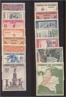 COLOMBIA #C239-C253 MINT FINE-VF NH