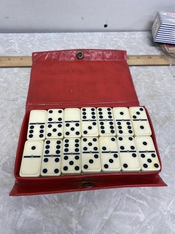 Set of 28 Dominoes in box