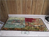 Vintage Pheasant & Horse Riding Tapestries