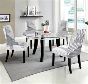 FIGOOO CHAIR COVERS FOR DINING CHAIRS SET OF 4