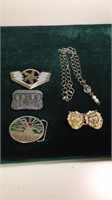 Lot of Belt & Belt Buckles