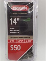 OREGON S50 CHAINSAW CHAIN 14" BAR