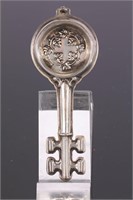 1880 Wine Taster's Key STERLING SILVER Reed&Barton