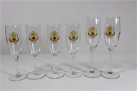 US Army 185th Regiment Champagne Flutes