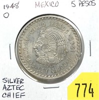 1948-O Mexico 5 pesos