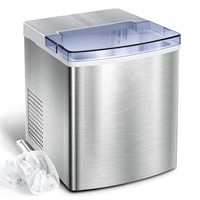 Portable Ice Maker  33 lbs  Self-Cleaning