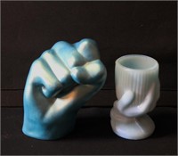 Vintage Porcelain Hand & Fist Vases