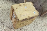 16"x19"x13" Wood Crate on Wheels