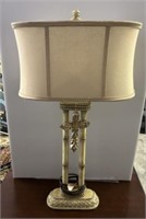 FAUX BAMBOO DECORATIVE LAMP 28IN