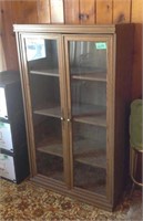 Bookcase with glass doors, 31X 16 X 53