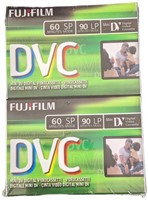 2 Sealed Fujifilm DVC Mini DV Video Cassettes