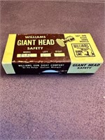 Vintage 'Williams Giant Head' safety