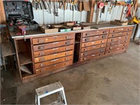 Antique Workbench w/drawers (from Niantic HS)