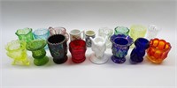 Group of 17 Glass Toothpick Holders