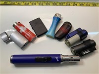 Lot of Lighters of various Types and Sizes