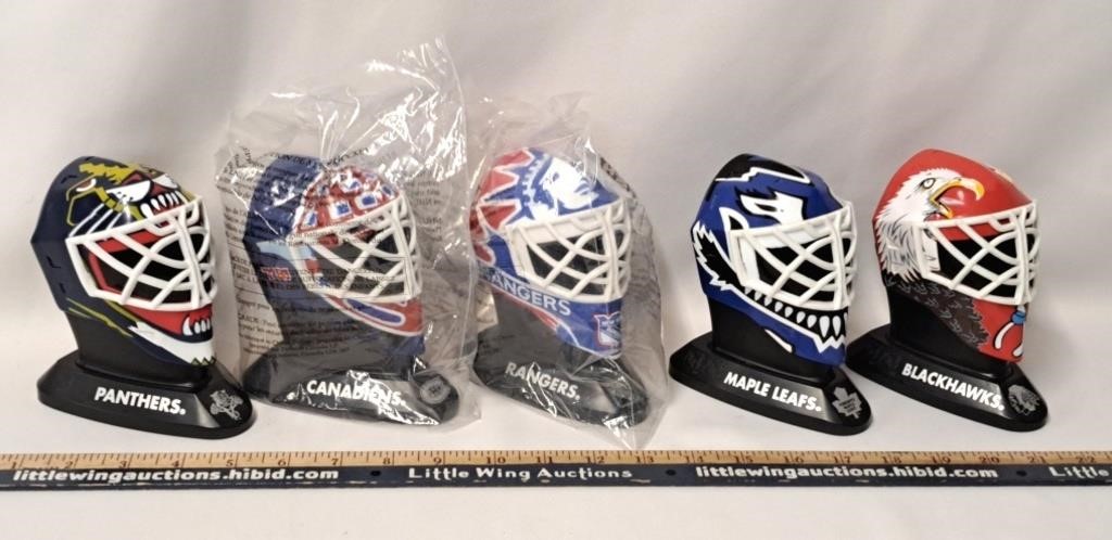 Small NHL Helmet Displays x5