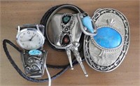 Lot #3574 - Alpaca silver and turquois decorated
