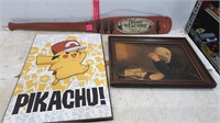 Daily Bread Old Man Praying Pic, Pikachu Plaque, W