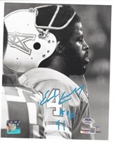 EARL CAMPBELL HOUSTON OILERS AUTO 8X10 W/PSA