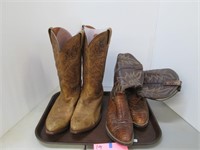 2 Pair of Dan Post Cowboy Boots. Size 12 D