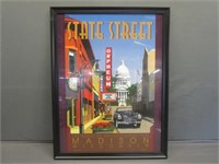 ~ Vibrant State Street, Madison WI Print 20x26"