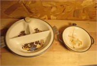 Pair of Children's Warming Dishes