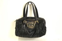 Gucci Black Britt Boston Handbag