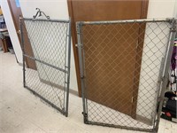 2 cnt Fencing Metal Gates approx 56 x 58 inches &