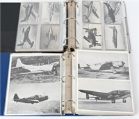 LOT OF ALBUM WW1 & WWII US GERMAN AIRCRAFT PHOTOS