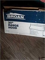 New Broan 30" range hood black